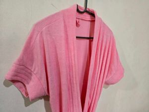 Pink Terry Bath Robe for Women
