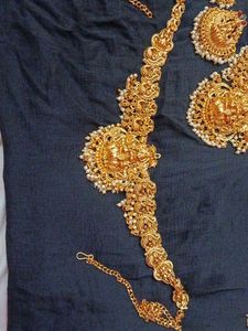 Gold Plated Indian Jewelry Set
