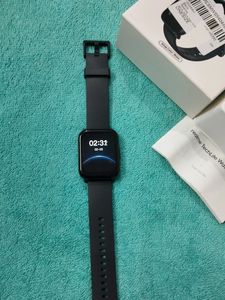 Realme Black Strap TechLife Watch S100 1.69 HD Dis