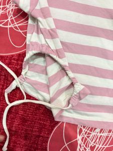 ROADSTER Striped Cropped T-Shirt