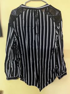 Black And White Stripes Top