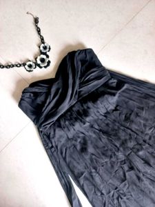 Black Chiffon Gown
