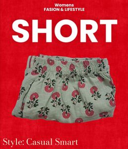 🌺Flower Pertten Design Short Cotton XL