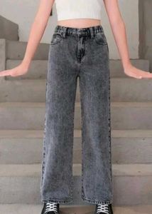 Wide Leg Denim Pants