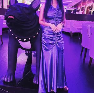 Elegant Purple Maxi Dress