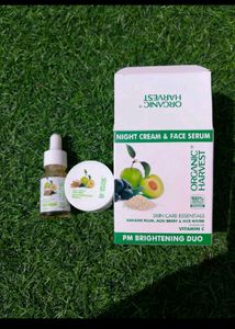 Organic Harvest Night Cream And Serum Duo