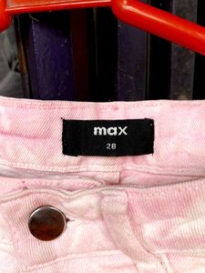 Tie-Dye Pink Denim Jeans