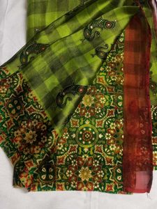 Elegant Green Traditional Saree
