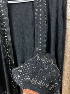 Brand New Studded Black Cardigan