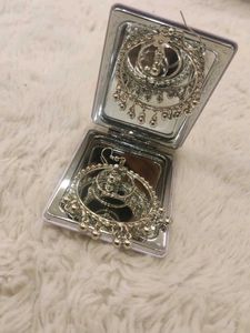 Silver Jhumka Earrings