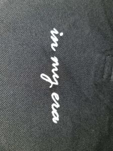 BlackPolo TShirt with White Trim Size:M