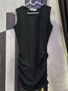 Black Bodycon Dress With Adjustable Strips