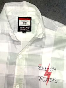 Checkered Button-Down Shirt