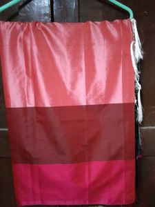 Brand New Red&amp;LightRaniPink Cotton Silk Saree