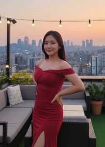 Elegant Red Off-Shoulder Gown