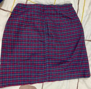 Checkered Mini Skirt