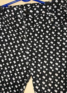 Black And White Printed Jeans/Jeggings
