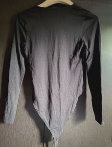H&amp;M Black Long Sleeve Bodysuit
