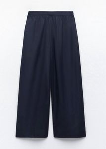 ZARA Women Navy Blue Trouser