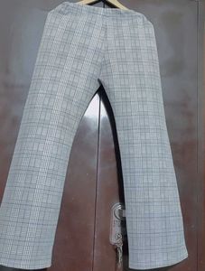 Grey Checked Print Trouser For 30 Waist