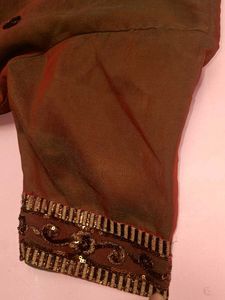 Elegant Brown &amp; Gold Sari