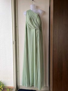 Elegant Green One-Shoulder Gown Azazie(A22)