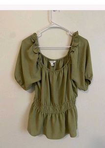 Olive Green Top