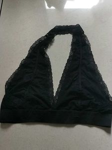 L Black Lace Bralette(zenana)