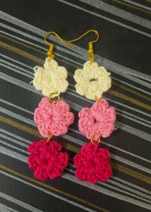 Colorful Crochet Earrings perfect For Western Look