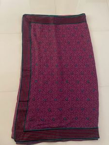 Purple Printed Saree