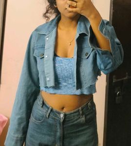 Cropped Denim Jacket