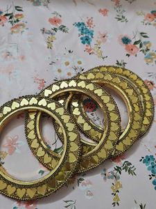 Golden Heart Bangles,Indo Western  Baangle Brecelt