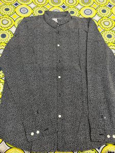 Patterned Button-Down Shirt