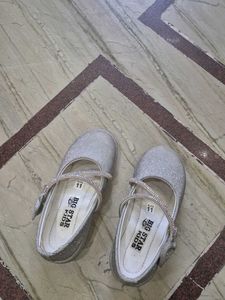 Cute Silver Sparkle Shoes