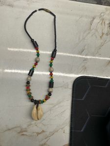Boho Beaded Shell Necklace