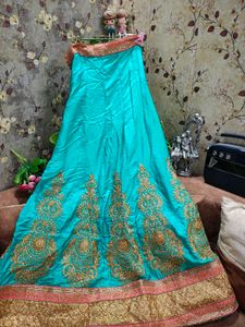 Heavy Work Contrast Beautiful Lehenga