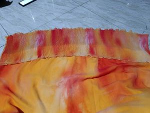 Orange Tie-Dye Dress