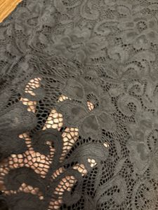 Cold Shoulder Black Lace Bodycon Dress