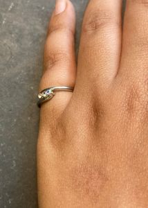 Elegant Silver Ring with Gem Accents