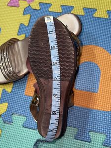Regal Gold Wedge Sandals - Size 7
