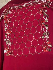 Red Embroidered Salwar Kameez