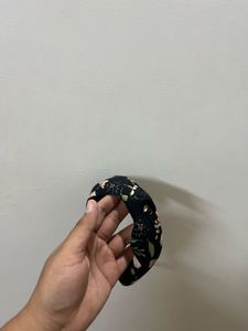 Floral Black Hairband