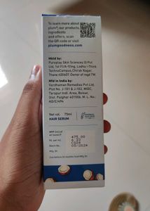 Plum Coconut &amp; Squalane Hair Serum