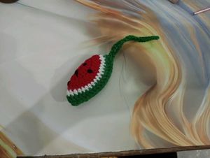 Crochet Watermelon Keychain 🍉🫧