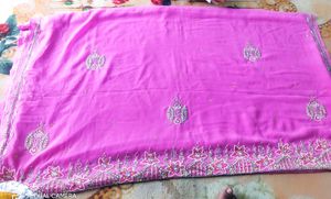 Georgette Saree With Reshmi Thread Work..