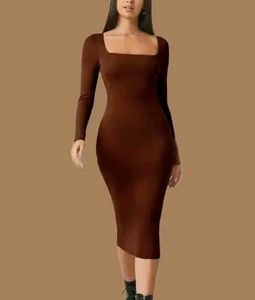 Brown Bodycon Dress