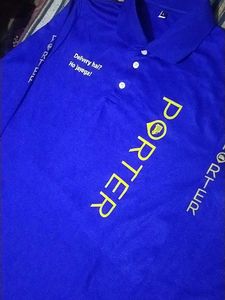 Porter Blue Polo Shirt-L