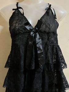 Black Lace Babydoll Lingerie