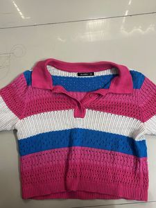 Pink Crochet Top