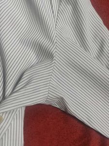 White And Black Striped Formal Shirt
